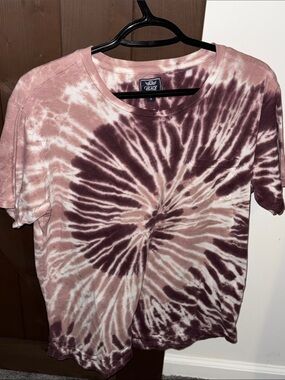 Black by Van Heusen Mauve Spiral Tie-Dye Short Sleeve Pocket Tee